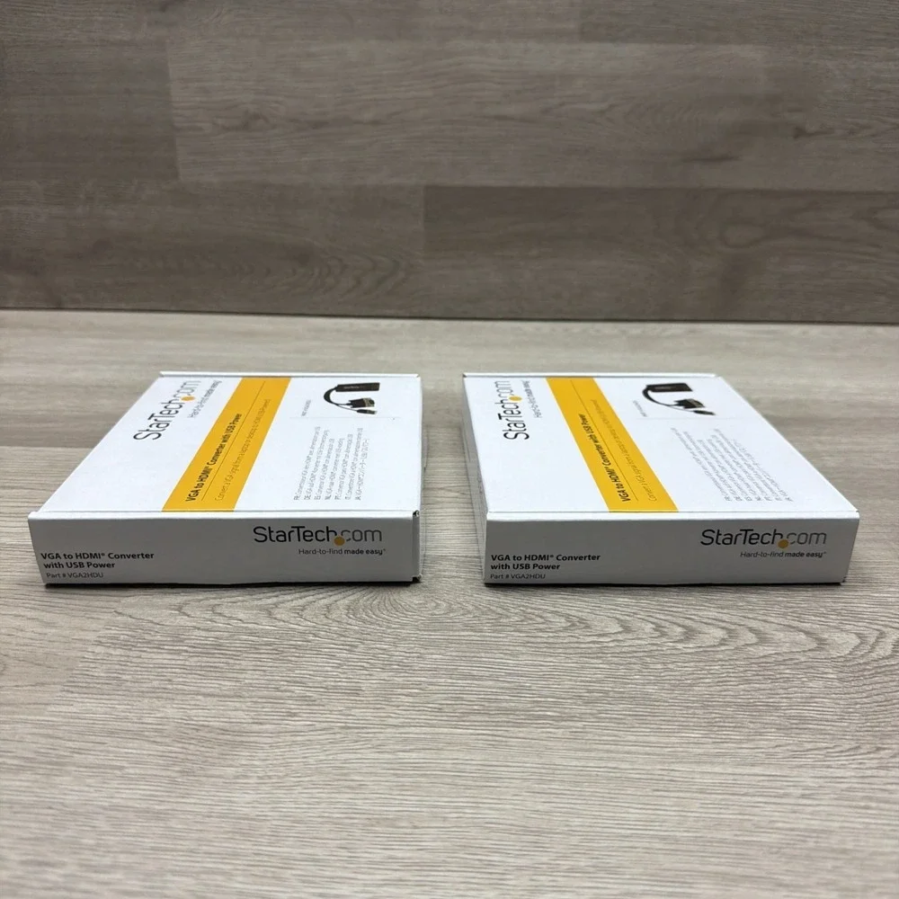 StarTech VGA2HDU VGA to HDMI Converter With USB Power Lot Of 2 New In Box